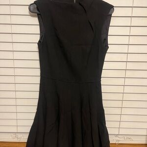 Zara Black Asymmetrical A-Line Cocktail Dress